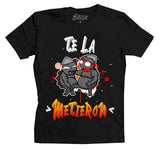 Playera Te la metieron Negro